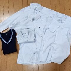 阿南高専　制服シャツ　M半袖2枚　長袖1枚　L長袖1枚　ベスト