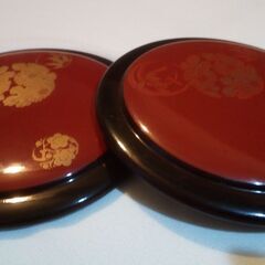 蓋付き寿司桶 5個 直径約14cm 中古の画像