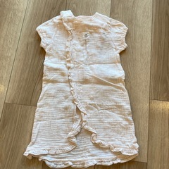 50〜60 カバーオール　ベビー服　女の子　ピンク　コットン