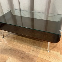 (これ以上は下げません)ガラステーブル　