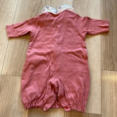 50〜70 futafuta カバーオール　ロンパース　ベビー服　ピンク　春  の画像