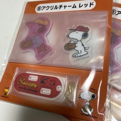 \  物物交換可能  /【未開封】スヌーピー2点セット　サンリオ　キーホルダー　アクリル　野球の画像