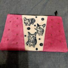 oneoctave 猫 ハンドポーチ 小物いれ 未使用品