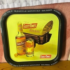 非売品！EARLYTIMES鉄製おぼん！！