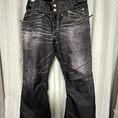 美品⭐︎ スノボーウェア　パンツ　デニム柄