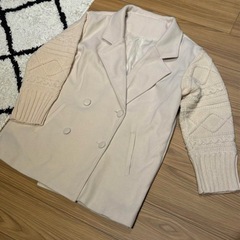 GRL アームニットコート　Rちゃん着用の画像