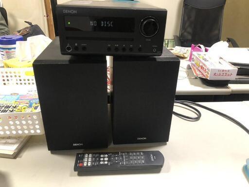 【松本市引き取り限定】DENONミニコンポ（CD RECEIVER SYSTEM）2018年