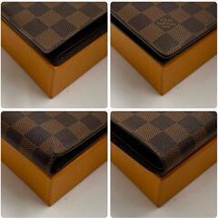  LOUIS VUITTON ルイヴィトン ダミエ二つ折り 財布 ウォレット レディース メンズ【極美品】の画像