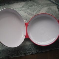 レトロなペコちゃん丸缶バックの画像