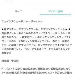 EVRIS フェイクスウェードシャツジャケットの画像