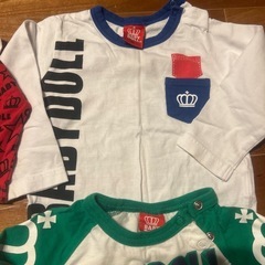 中古　ベビードール長袖　サイズ80 4点セットの画像
