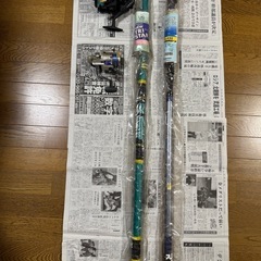 【受け渡し予定者決定】未使用　釣竿×2　リール×2　計4点の画像