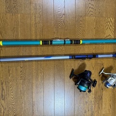 【受け渡し予定者決定】未使用　釣竿×2　リール×2　計4点