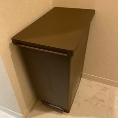 ニトリ　ゴミ箱　茶色