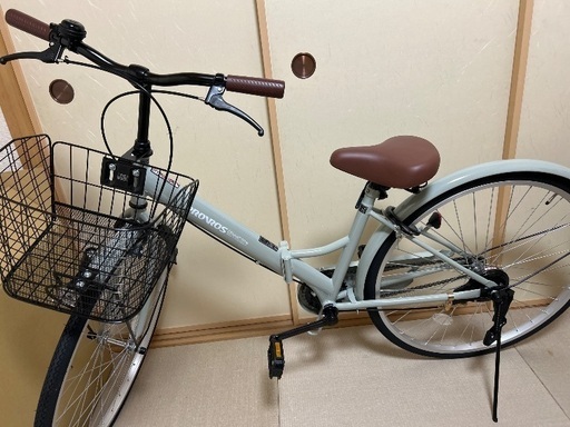【新品】26インチ折りたたみ自転車　グレージュ