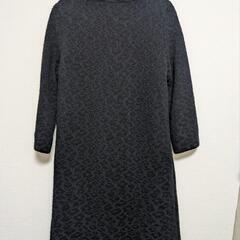 【美品】Beauty and Youth　ニット　ワンピース　ブークレ　ネイビーの画像