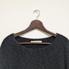 【美品】Beauty and Youth　ニット　ワンピース　ブークレ　ネイビーの画像