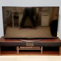 【美品&早い者勝ち0円】50インチTV&スピーカー付TVボードの画像