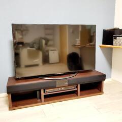【美品&早い者勝ち0円】50インチTV&スピーカー付TVボードの画像