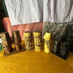 プライスダウン！！北海道　アイヌ　木彫り　人形　民芸品　ニポポ人...