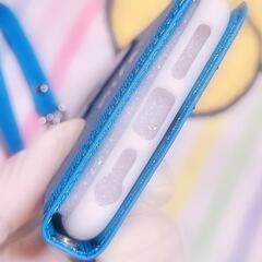 新品未使用/iPhone 6/4.7/ミニーちゃん手帳型ケース/ブルーの画像