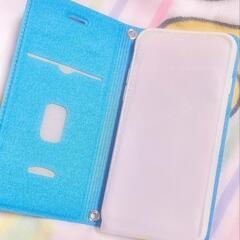 新品未使用/iPhone 6/4.7/ミニーちゃん手帳型ケース/ブルーの画像
