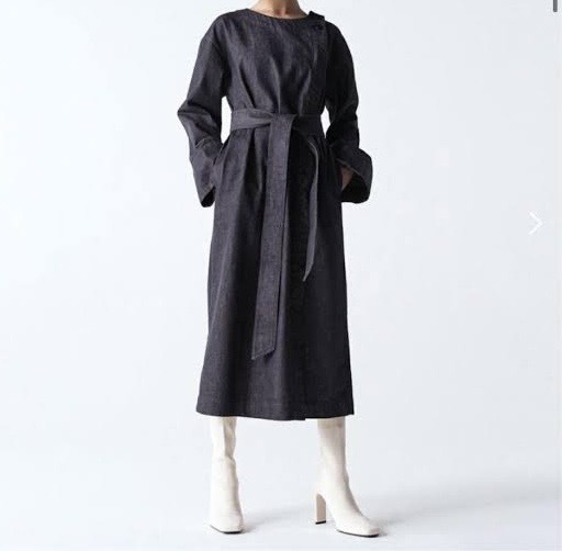 NEROLI ダークデニム ロングコートワンピース