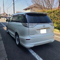 エスティマ2.4 G　エアロ　H18　車検7/8　走行80000ｋ　純正HDDナビ　両側パワースライド　BBS１８ＡＷ　キセノン　クルコン　7人乗り　禁煙車の画像