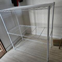 スチールラック　メタルラック　白