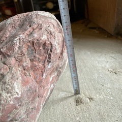 25cm越　庭石　佐渡　赤玉石　赤石　大きめの画像
