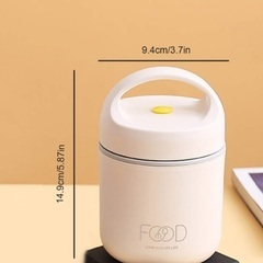 スープジャー 弁当箱 保存 新品 ホワイト フードコンテナ 保温の画像