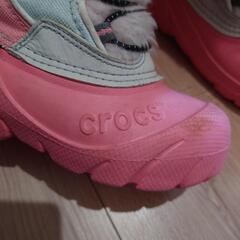 子供用長靴　crocs　ブーツ　16cmの画像