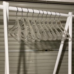 キッズハンガー 10本セット クリア クリアハンガー ②の画像