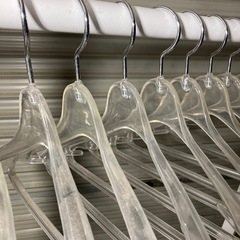 キッズハンガー 10本セット クリア クリアハンガー ②の画像