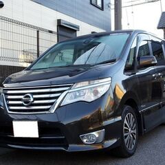 車検満タン セレナハイブリッド 後期 エマージェンシーブレーキ ナビ フルセグTV Bluetooth フリップダウンモニター アラウンドビューモニター 両側パワスラ インテリキー クルコン LEDライト ETCの画像