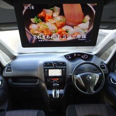 車検満タン セレナハイブリッド 後期 エマージェンシーブレーキ ナビ フルセグTV Bluetooth フリップダウンモニター アラウンドビューモニター 両側パワスラ インテリキー クルコン LEDライト ETCの画像
