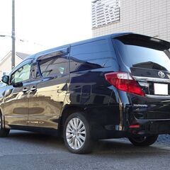 4WD 車検満タン アルファード 後期 ナビ フルセグTV Bluetooth フリップダウンモニター バックモニター 両側パワスラ スマートキー クルコン HID ETC 冬タイヤ付きの画像