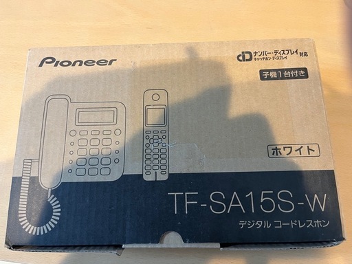 Pioneer デジタルコードレスホン　TF-SA15S-w