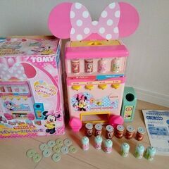 ミニーちゃん　プリティリボンジュースはんばいき　自動販売機　ごっ...
