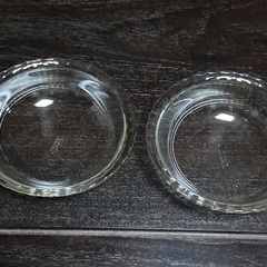 新品未使用　深ガラス皿2枚