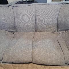 2人掛けリクライニングローソファ