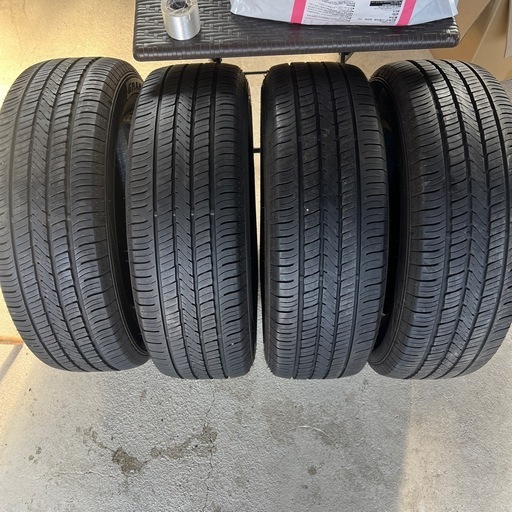 24年 ダンロップ グラントレック PT5 バリ山 約9部山 225/65/17 夏タイヤ　ハリアー　エクストレイル　RAV４　CX-5 レクサス