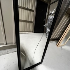 (割れてます)ミラー　姿見　スタンドミラー　鏡の画像