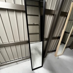 (割れてます)ミラー　姿見　スタンドミラー　鏡