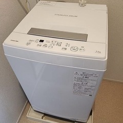 東芝　洗濯機　4.5kg 2022年式