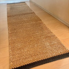タイで購入したナチュラルジュートのキッチンラグ
の画像