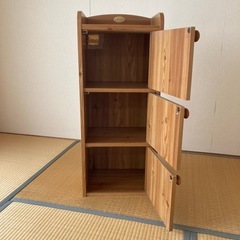 電話台(収納付き)の画像
