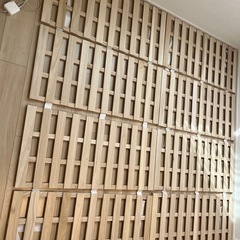 ※取引中【２セット】【シングル】折りたたみすのこベッド（すのこ板）