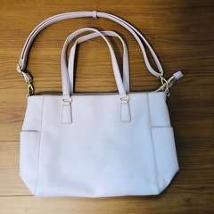 春カラー　ピンク トートバッグ  ショルダー 2WAY