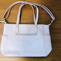 春カラー　ピンク トートバッグ  ショルダー 2WAYの画像